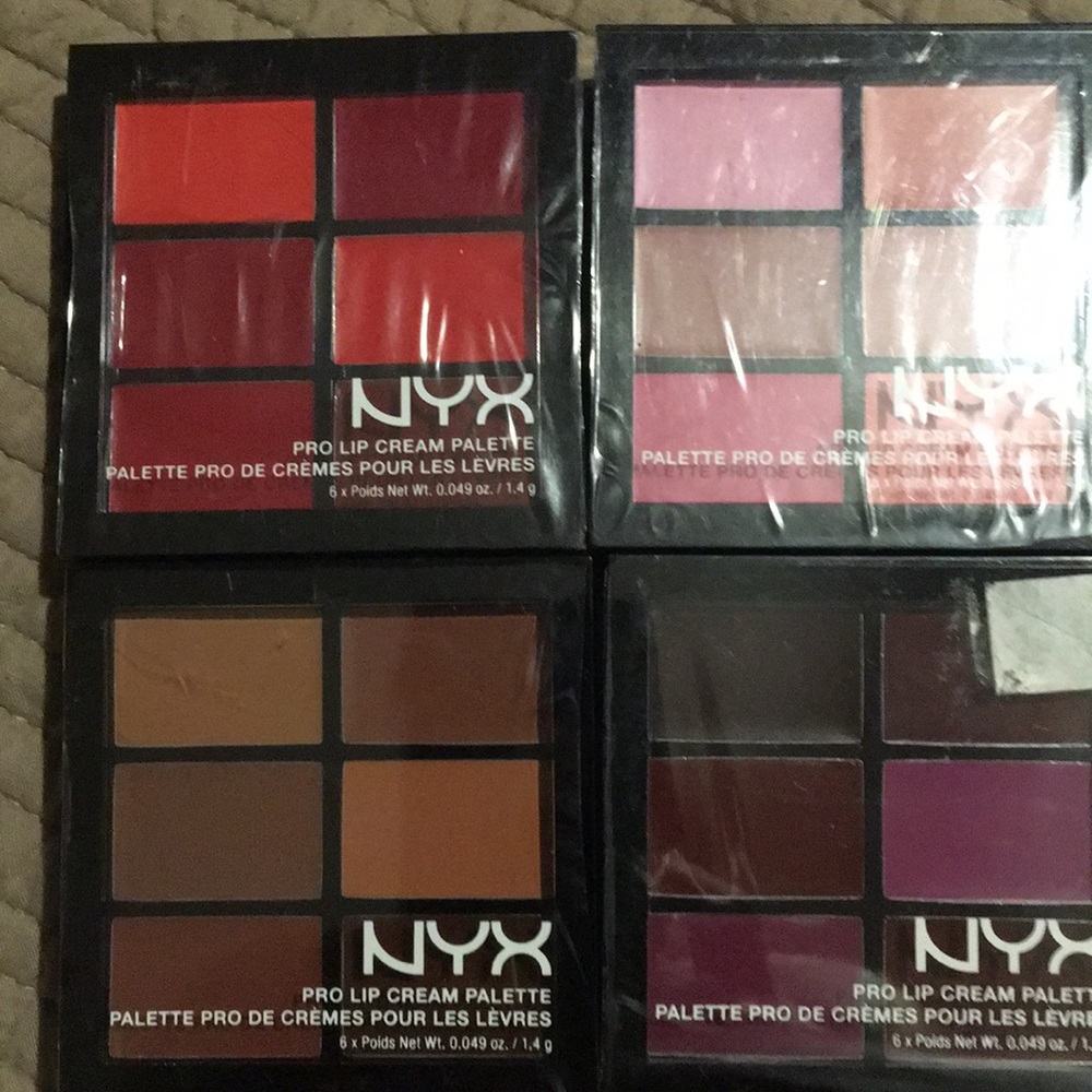 NYX Pro Lip Cream Palettes 6  x .049oz